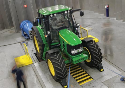 John Deere Enabling resolving excessive cab noise Experimental and numerical acoustic analysis NVH testing Acoustics simulation