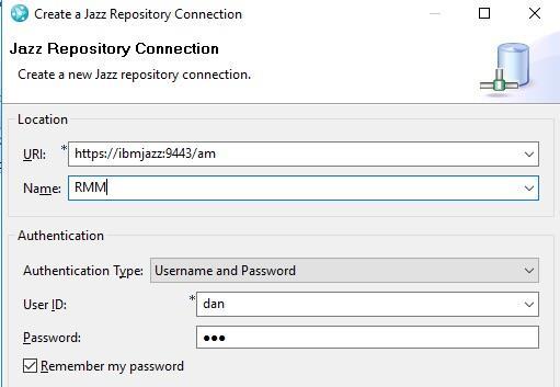 In the Password field, type dan g. Click Finish h.