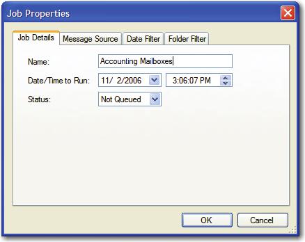 Chapter 6 PaperVision Message Manager Harvester Job Configuration in PaperVision Message Manager Harvester This section outlines how to create and configure jobs within PaperVision Message Manager