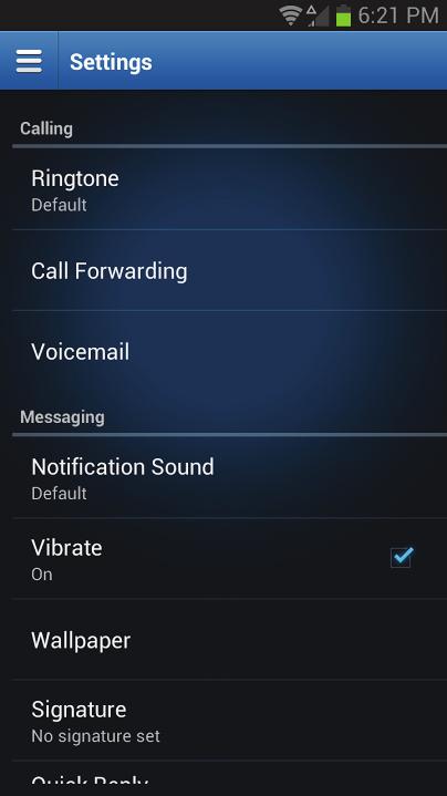 Set Ringtones and Notifications Tap Ringtone to select a
