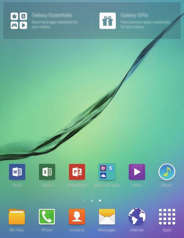You can also set the Home screen wallpaper, add widgets to the Home screen, and more.