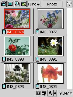 To go to: The thumbnail index screen that contains the displayed snapshot A slideshow of the folder that contains the displayed snapshot The camera screen
