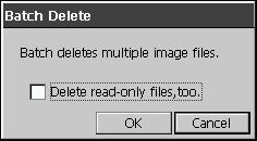 File Operations Use the commands on the thumbnail index screen Func L to perform operations on image files whose formats are supported by Photo Viewer. To rename a file 1.
