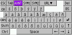 Typing with the Keyboard To type with the on-screen keyboard, tap the input panel switch and select Keyboard. Next, use the stylus to tap the keyboard keys.