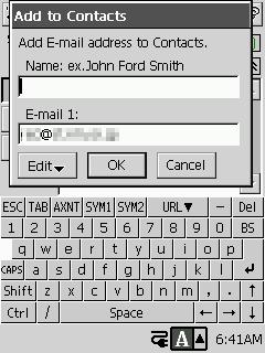 Displaying an HTML Mail Message The message browser screen of HTML format mail messages have an html Mail button.