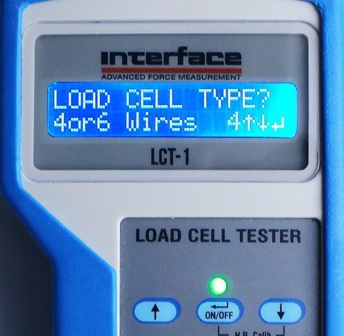 Choose type of Load Cell 4 wires 6 wires