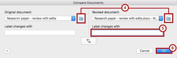 Compare Changed Documents If you receive a document that has been revised, but track changes were not enabled, then you can use the Compare tool in Word to determine what changes were made between