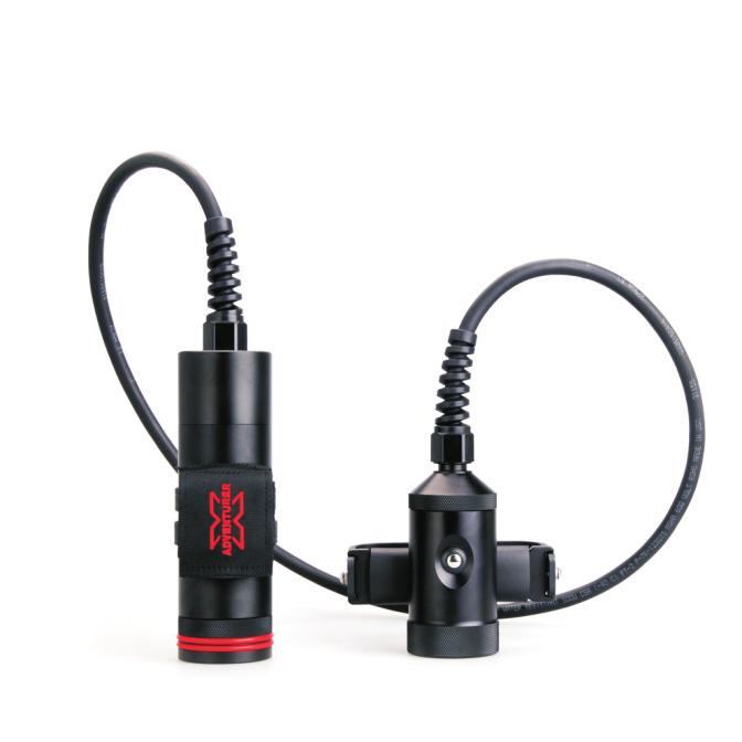 T1800 / T1800E (with E/O Cord) Tech Dive Primary Light T1800S / T1800SE (with E/O Cord) Side Mount Primary Light The T1800 series LED primary light