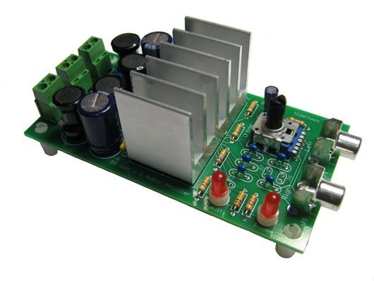 KAA10021 50 Watt x 2 Class-D Audio Amplifier Kit This amplifier kit uses Texas Instruments TPA3116D2 stereo audio amplifier IC for driving speakers up to 50 watts @ 4 ohm per channel in stereo mode