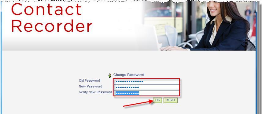 7. You will now be prompted to change the default Password.