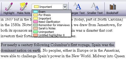 The "Contents" tab will display the table of contents, which will allow you to jump to any location in the book by clicking on that section title.