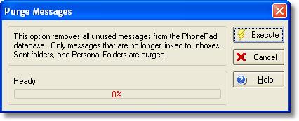 Using PhonePad Admin 21 3.17 Purging Messages When you have been using PhonePad for a while, the database may start to get large.
