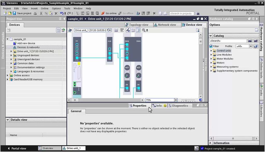 Introduction 1.3 Adapting the user interface Figure 1-2 01-02-user interface-startdrive 1.