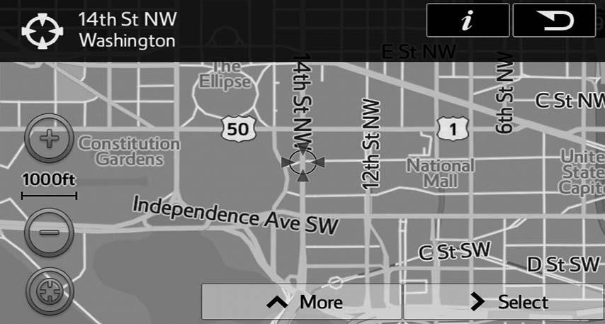 NAVIGATION OPERATION 6. Select Find on Map (Find on Map).