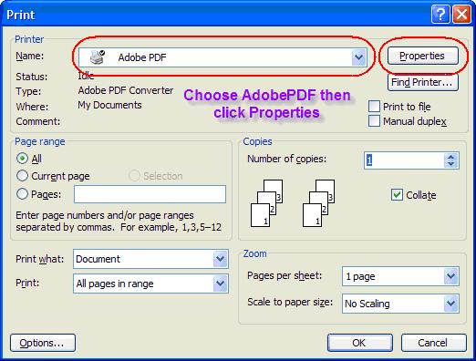 Creating PDF/A using the AdobePDF Print Driver Acrobat provides the capability to convert the print output of any