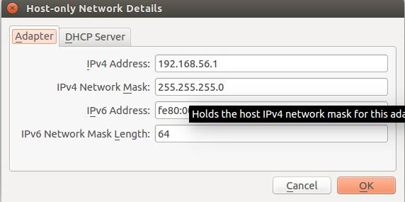 40 5.2.4.Network configuration the Host and the Guest VirtualBox Figure