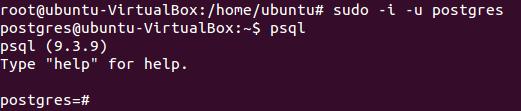 47 5.2.6.2.Install PostgreSQL Figure 81: Command for installation PostgreSQL Open a Terminal and then enter root and type in the command above to install postgresql.