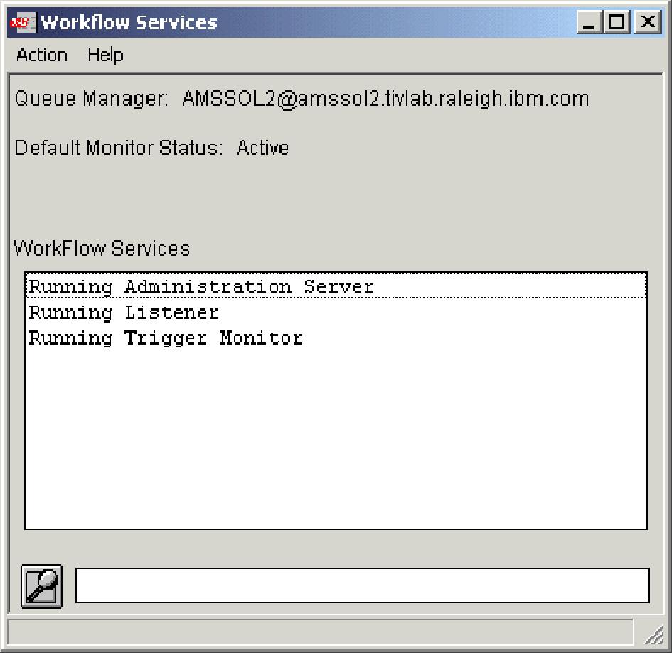 1. Click Open Workflow Serices to open the Workflow Serices window. Figure 35. Workflow Serices window 2.