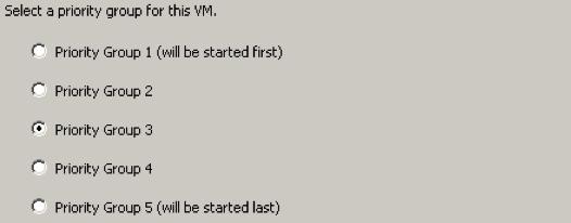 Define VM Start Order