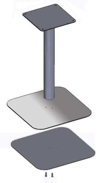 .. Select upright to suit required height: e.g. PBT-DTU Step 2... Select base plate: e.g. PBT-RB x1 x1 To order a 500 Square Poseur Pillar Base Table with Stainless Weight Plate, the following components will be required: Step 1.