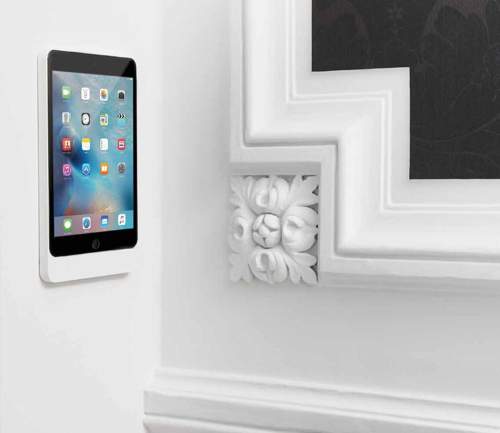 Simple in installation Eve is easily mounted on the wall using two screws. It can be positioned in portrait or landscape orientation.