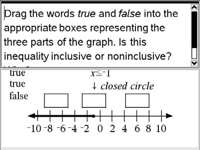 22. Choose values that make the inequality true and or 23.