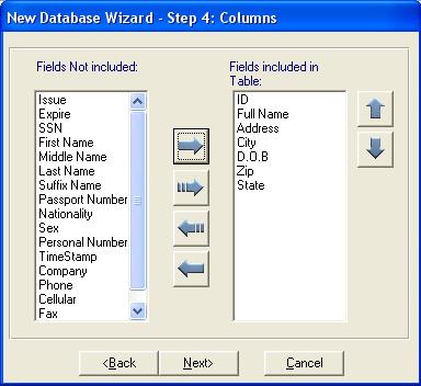 Database Management 29 Description Create a new field for the database Change a field s name: Select a field and click Edit Delete a selected field from the database (only from the right column)