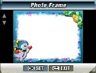When in Camera Mode, use Up/Down Buttons to select Photo Frame option, then press OK Button to switch to Photo Frame