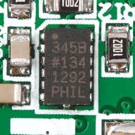 Communication between the accelerometer and the microcontroller is performed via the I C interface. E uf -.
