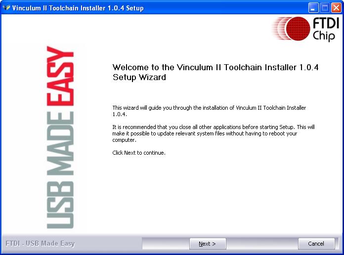 It is recommended to uninstall any previous installations of the toolchain before installing a new version.