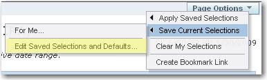 SAVING FILTERS AND REPORT VIEWS To manage your saved report and filters, open the