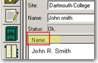 Verify the DND name syntax through Name in