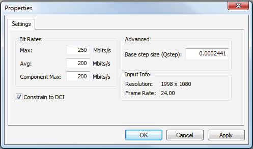 The bit rate setting is the peak bit rate of the encoder. It does not guarantee a constant bit rate.