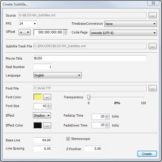 Qubemaster PrO 43 Select the source input frame rate of the input file from the FPS drop-down list. Use the Offset to increase or decrease the time intervals at which each subtitle gets displayed.