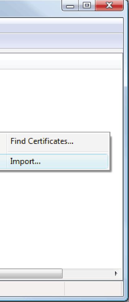 Certificate Store: Intermediate
