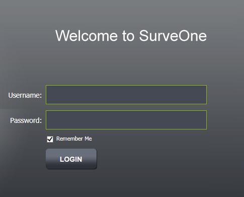 1.2. Login Log in to SurveOne: 1. Go to http://127.0.
