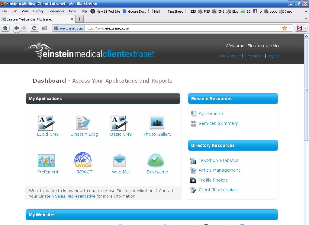 CMS Login 2 Once logged into the Client Extranet, click on the Basic CMS icon to access the