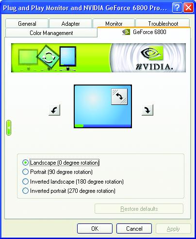 Display the NVIDIA Settings icon in the taskbar The Desktop Manager provides enhanced nview multidisplay functionality and helps you organize your applications for use with