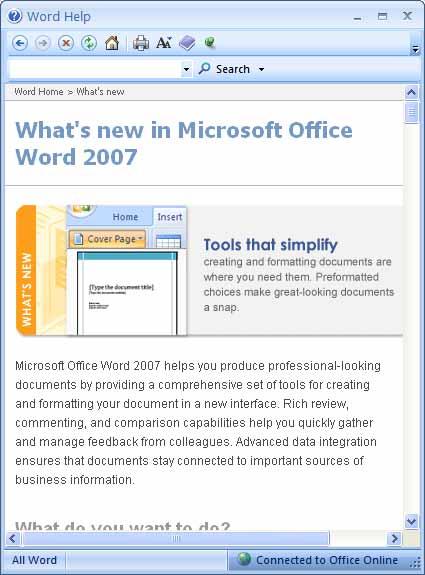 Word 2007 Foundation - Page 20 Scroll down within this window to