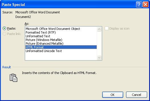 You should see a representation of this copied text displayed in the Microsoft Office Clipboard pane.