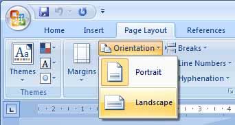Word 2007 Foundation - Page 57 Page Formatting What is page formatting? Page formatting relates to formatting that normally affects the whole page, such as page orientation.