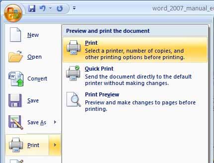 Word 2007 Foundation - Page 95 This will display a dialog box.