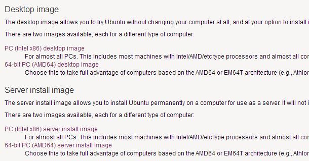 Installing Ubuntu on the VM (1) Go to http://www.ubuntu.