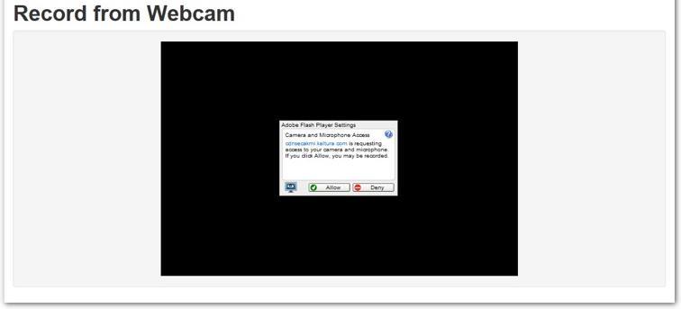 Add New: Webcam Recording For this you need the Flash browser plug-in. 1. Go to My Media. 2. Click Add New. 3.