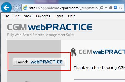 working in CGM webpractice.
