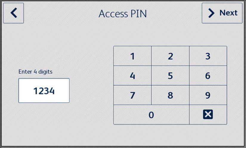 This PIN will be required by all users to access