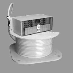 8-Inch FCM Optical Distribution Frame Preterminated Fiber Termination Panels with Multifiber Cable IFC Preterminated 8" FCM rear load 1 panels are available with either indoor or outdoor rated cable
