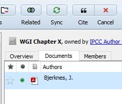 Adding an in-text citation via the Go To Mendeley method. The resulting citation field in the Word document.