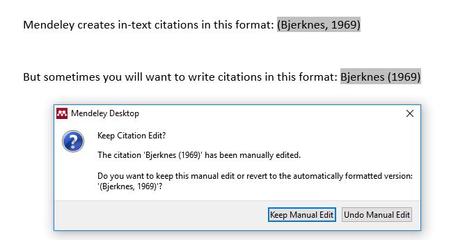 corrections. To streamline this process, we ask that if you manually edit a citation field in Word to ensure the author name and year remains within the field.