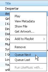1 To play the entire playlist, right click on the playlist and select. To start play from a song, double click on the song.